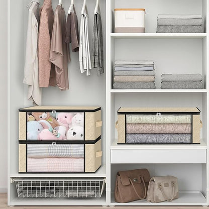 HomeHacks Storage 8-Pack Clothes Organizer Storage Bags Foldable Storage Box - Image 6