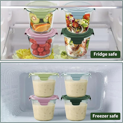 Freshmage 23oz Glass Meal Prep Containers - Image 4