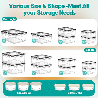 40 Pcs Food Storage Containers - Image 2