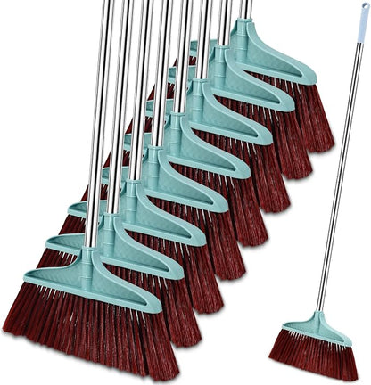 Lasnten 8 Pcs Heavy Duty Broom Commercial Set 49" Stainless Steel Detachable by Lasnten
