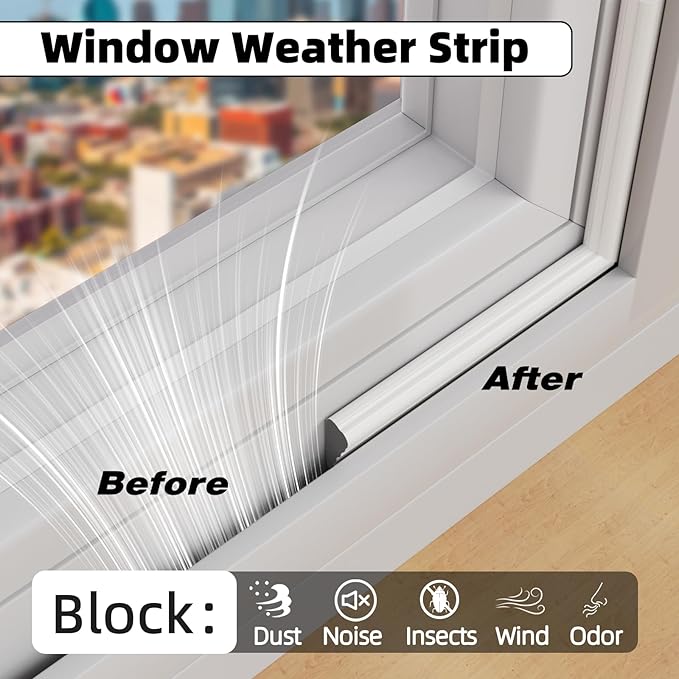 2Pcs×196" Wedge Weather Stripping Door Seal Strip - Image 4