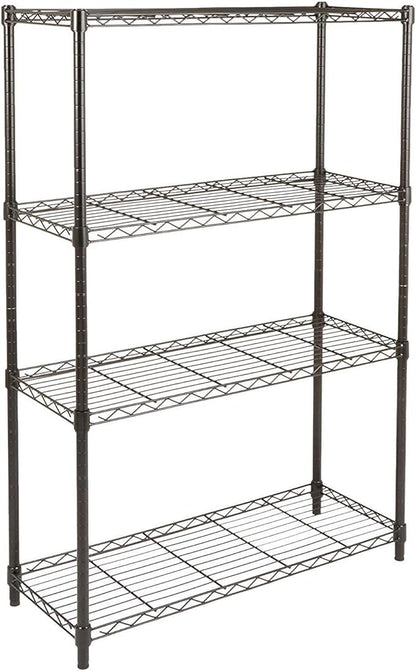 Amazon Basics 4-Shelf Adjustable Heavy Duty Steel Wire Rack Storage Shelving by AmazonBasics