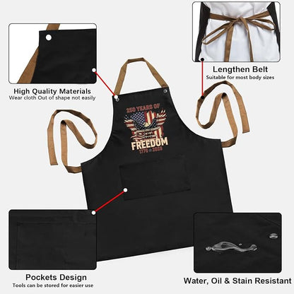 Us 250 Years Of Freedoms Apron - Image 6