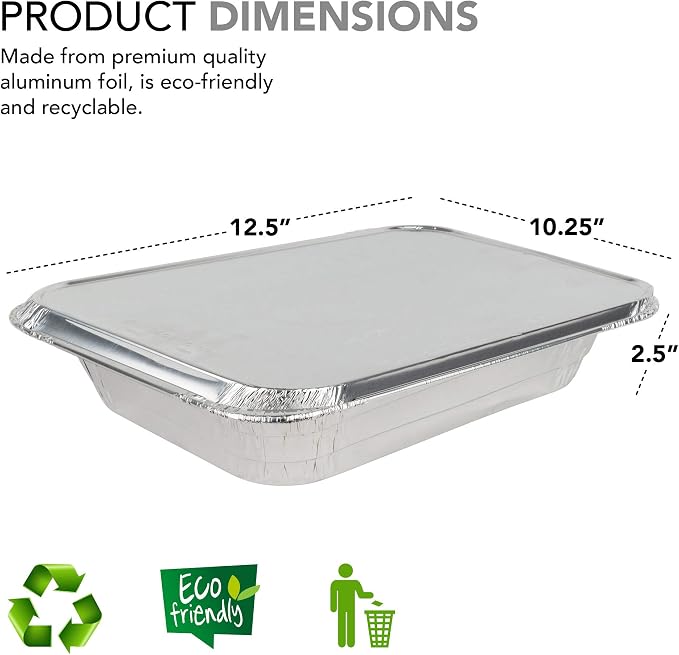 Stock Your Home Disposable Aluminum Pans - Image 2