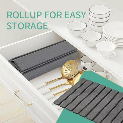 Stone Drying Mat for Kitchen Counter, Collapsible Dish Drying Mat, Fast Drying - Image 6