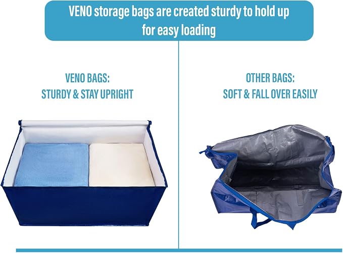 VENO 10 Pack Moving and Storage Bags, Heavy Duty, Alternative to Moving Boxes - Image 5
