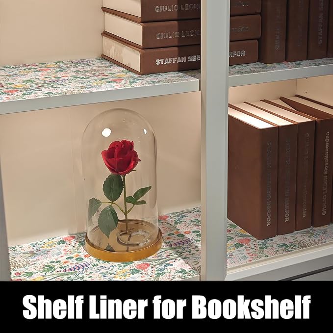 Floral Shelf Drawer Liners, 12IN x 20FT Non Adhesive and Strong Non-Slip - Image 7