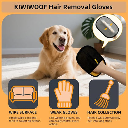 3Pcs Electrostatic Pet Hair Removal Gloves - Image 4