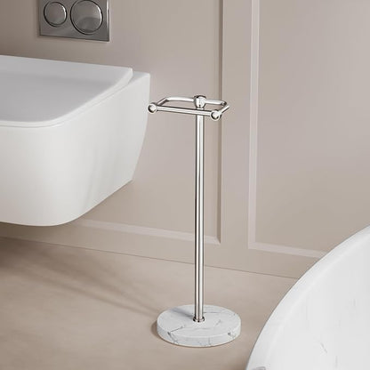 RARXTR Toilet Paper Holder Stand, Bathroom Free Standing Toilet Paper Stand - Image 2