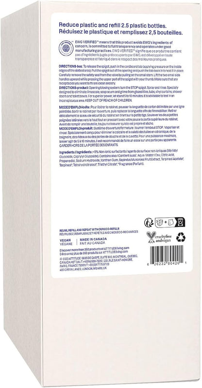 ATTITUDE Bathroom Cleaner Spray Refill, EWG Verified, Plant-Based & Vegan - Image 8