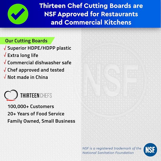 Thirteen Chefs Extra Large 24 x 18 Black Cutting Board - Image 4