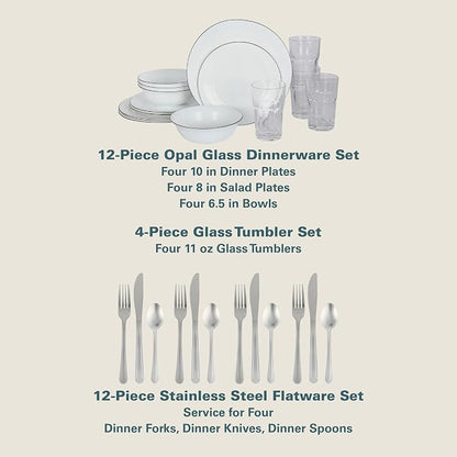 Gibson Home 74 Piece Kitchen in a Box Pots and Pans Cookware, Plates and Bowls - Image 5