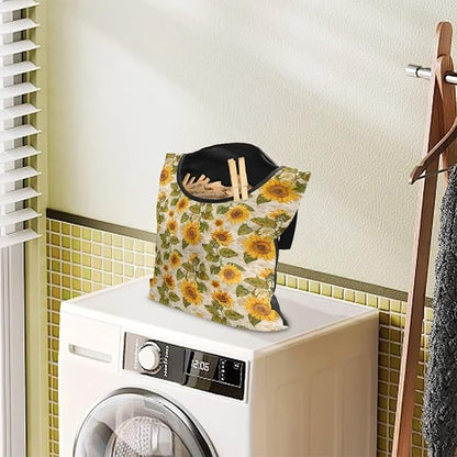 Sunflower Clothespin Organizer Bag - Image 3