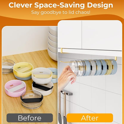 2 PCS Tumbler Lid Organizers, Ample Lid Capacity Up to 30 Lids, No Adhesive No - Image 7