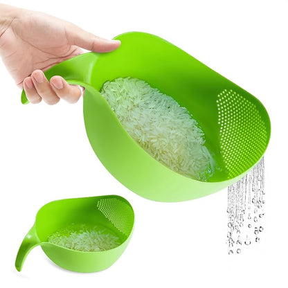 Rice Strainer with Handle by V-TOWER