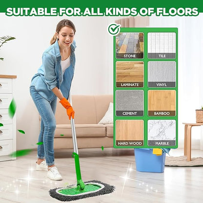 Reusable Microfiber Mop Pads Washable Wet Pads Compatible - Image 5