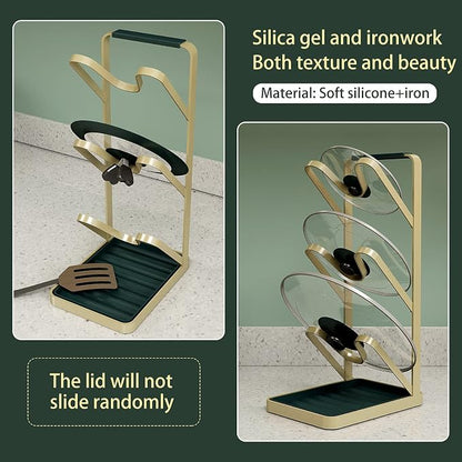 Lid Stand Lid Organizer Pot Lid Rack Holder - Image 5