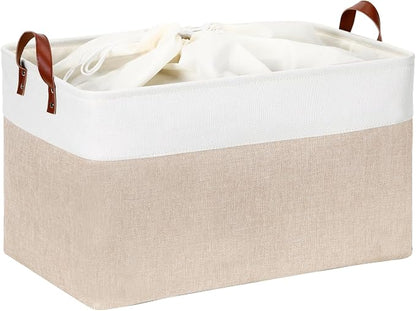 DULLEMELO 70L Extra Large Storage Bin, Collapsible Storage Box, Fabric Clothes by DULLEMELO