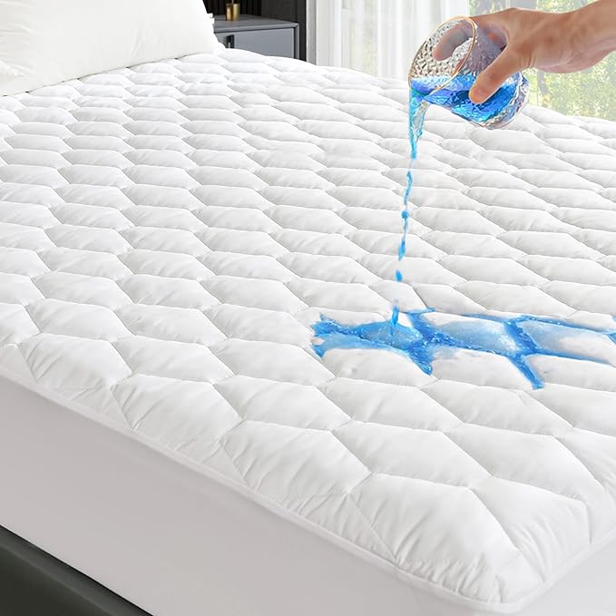 GRT Full Mattress Protector Waterproof, 100% Waterproof Quilted Fitted Mattress by GRT