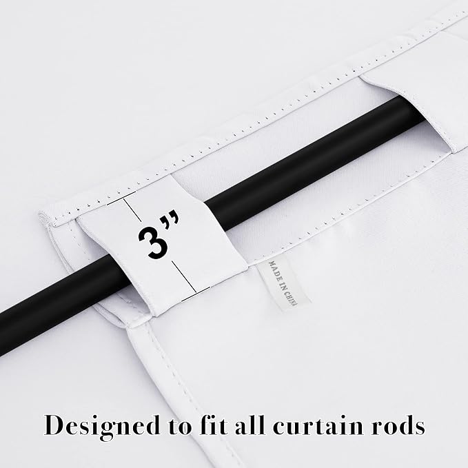 RYB HOME White Curtains Drapes - Image 2