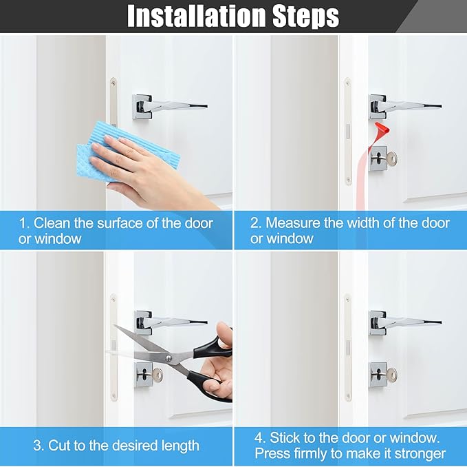 Draft Seal Tape for Doors and Windows 3 in x 10 Ft Silicone Weather Stripping - Image 5