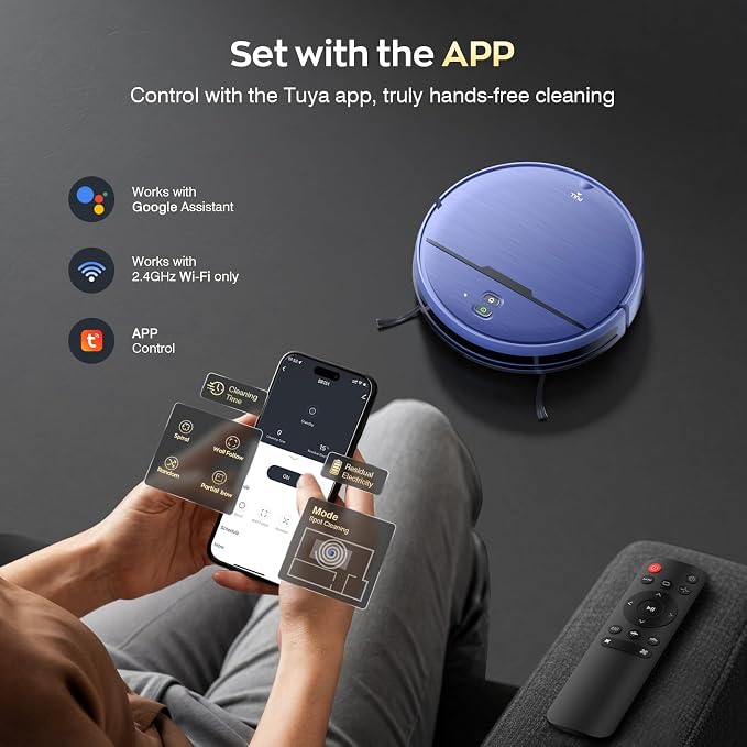 Robot Vacuum and Mop Combo, 2 in 1 Robotic Vacuums Cleaner - Image 5