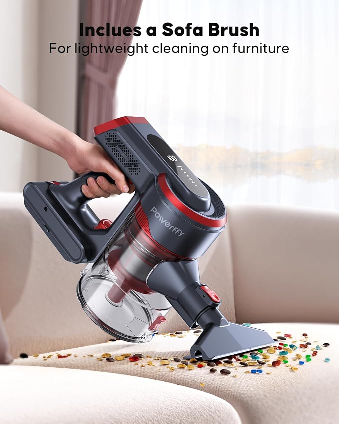 Cordless Vacuum Cleaner, 40kPa/450W Stick Cordless Vacuum Up to 55 Mins Runtime - Image 6
