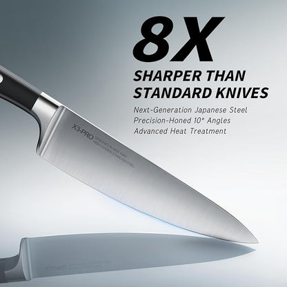 KnifeSaga Premium Knife Set 15 Pcs Quality Kitchen Knife Set - Image 2