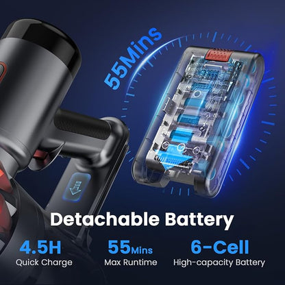 S3P Cordless Vacuum Cleaner, 45kPa Powerful Vacuum Cleaners - Image 4