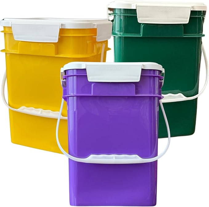House Naturals 4 Gallon Square Food Grade Bucket Pail by House+Naturals