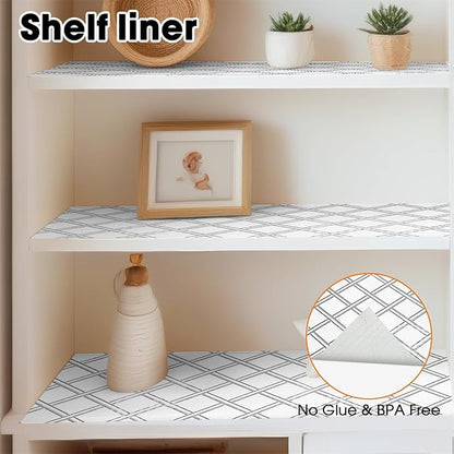 Drawer and Shelf Liner for Kitchen Cabinets Non-Adhesive, Non-Slip Cabinet - Image 9