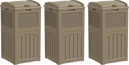 Greesum 33 Gallon Resin Outdoor Trash Can by BuynowfromGreesum