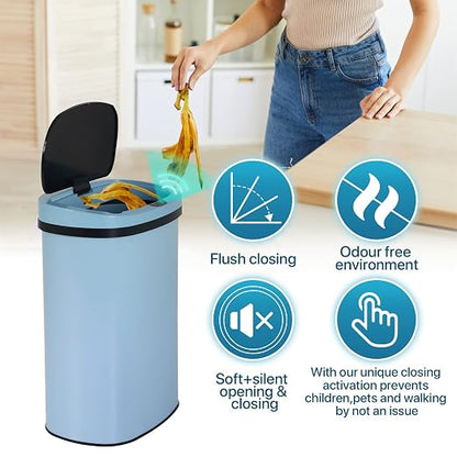 Dkeli Kitchen Trash Can for Bathroom Bedroom Home Office Automatic Touch Free - Image 4