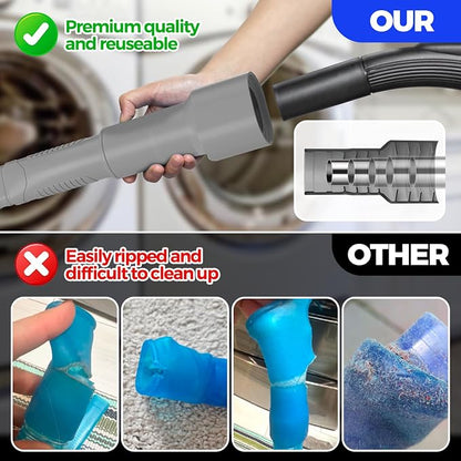 Holikme 2 Pieces Dryer Vent Cleaner Kit, Dryer Lint Vacuum Attachment and - Image 2