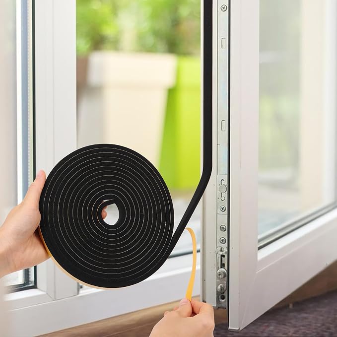 13Feet Weather Stripping Door Seal Strip, Strong Adhesive, Lightproof, - Image 7