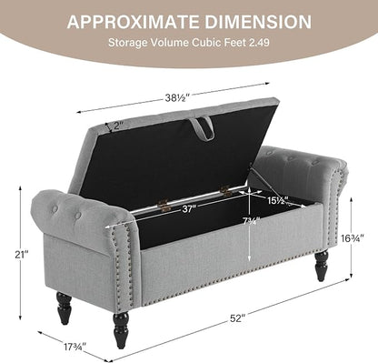 Furnimart Storage Ottoman Bench - Image 2