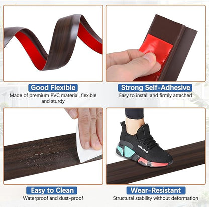 Vinyl Door Threshold Flooring Transition Strip Self Adhesive Carpet Edging Strip - Image 4