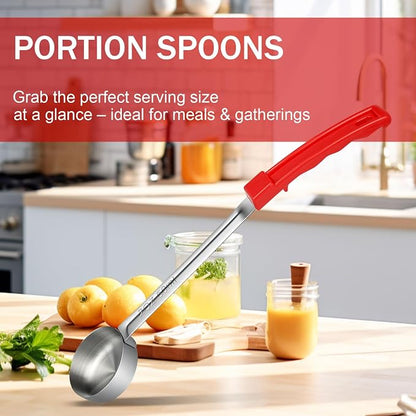 2 Ounce Solid Stainless Steel Portion Control Ladle Spoon -Pizza Sauce Serving - Image 7