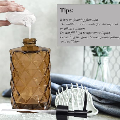 12Oz Small Glass Soap Dispenser - Image 4