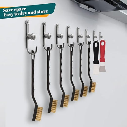 12 Pcs Mini Brass Brush Set, Brass Scratch Brush - Image 4