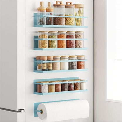 Magnetic Spice Rack For Refrigerator, Space Saving Magnetic Shelf For Fridge - Image 6