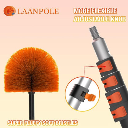 20FT Cobweb Duster with Extension Pole, Spider Web Brush - Image 2