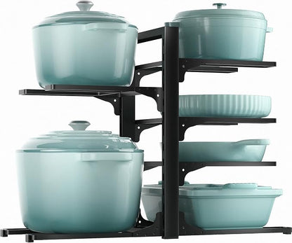 ORDORA 6-Tier Pots and Pans Organizer under Cabinet, Kitchen Cabinet Organizers by ORDORA