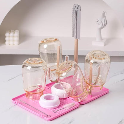 Baby Bottle Drying Rack -Travel Baby Bottle Drying Rack Set, Cleaner Kit - Image 5