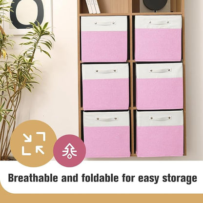 13 x 13 Inch Fine Linen Storage Bins - Image 7