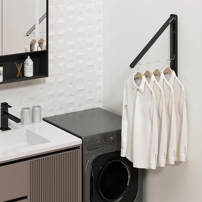 Clothes Drying Rack for Laundry Drying Rack Wall Mounted Clothes Hanger Rack - Image 6