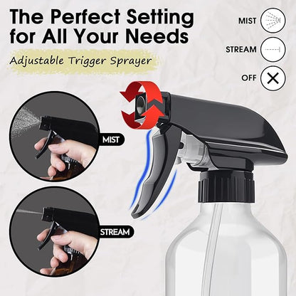 2 Packs Plastic Spray Bottles 360° Water Spray Bottle - Image 2