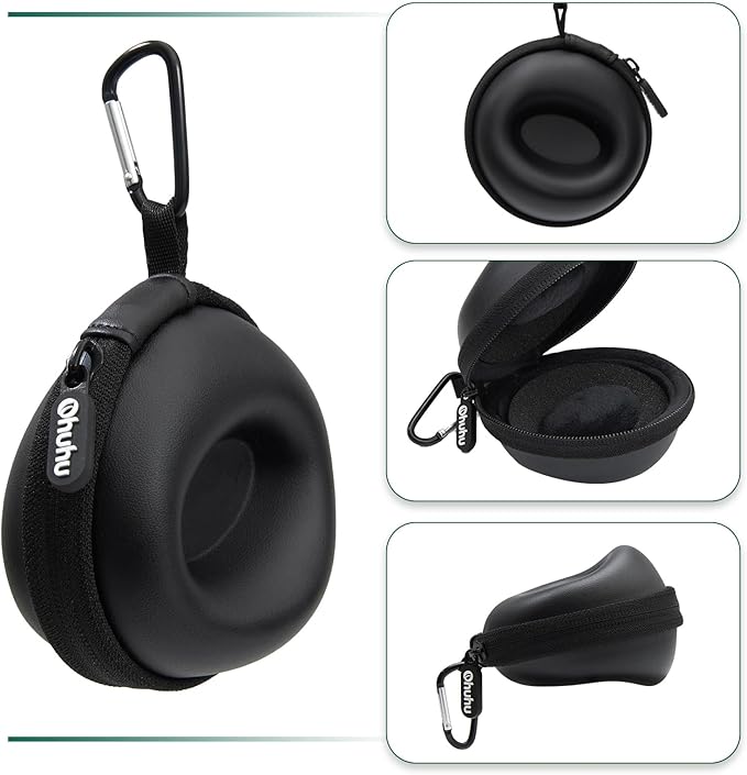 Ohuhu Watch Travel Case, 2Pack Watch Box for Men and Women Portable Single Watch Storage box and Organizer for Wristwatches and Smart Watches Heightened Version up to 56mm for Fathers Day