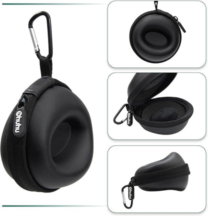 Ohuhu Watch Travel Case, 2Pack Watch Box for Men and Women Portable Single Watch Storage box and Organizer for Wristwatches and Smart Watches Heightened Version up to 56mm for Fathers Day