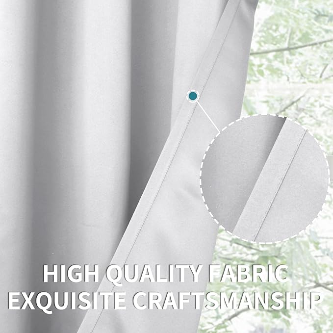 BGment Short Room Darkening Curtains 36 Inches Length - Image 5